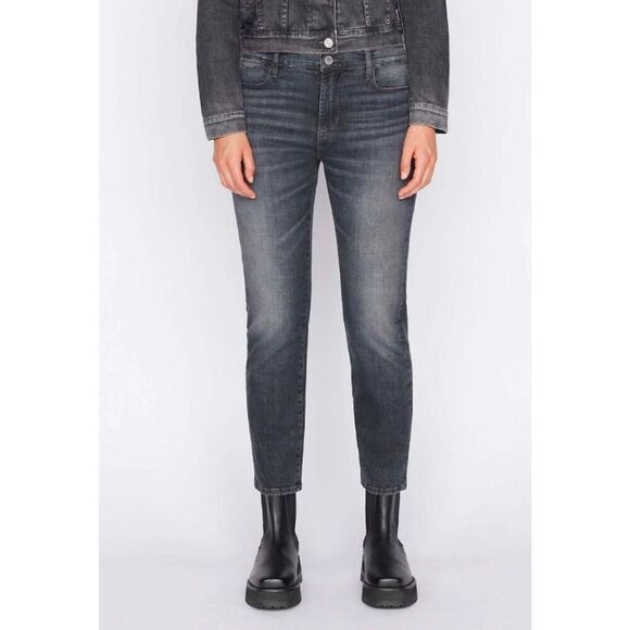 FRAME‎ Denim Le Garcon Jeans Straight Black Oak Size 27 - Picture 1 of 12